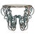 French Hand-Forged Iron Coffee Table, 1960s For Sale