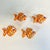 Plastic Mid-Century Boho Chic Coastal Palm Beach Chic Fish Napkin Rings - Set of 4. For Sale - Image 7 of 8