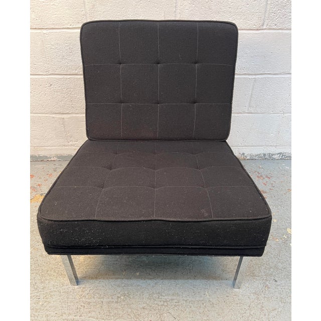 Mid-Century Attribtued to Florence Knoll 'Model 51' Armless Slipper Lounge Chair For Sale In New York - Image 6 of 15