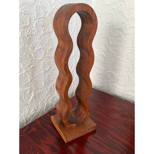 Vintage Curved Bentwood Single Bottle Wine Rack For Sale - Image 9 of 9
