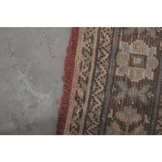 Light Pink Turkish Oushak Extra Long Runner - Stair Tread 2'5'' X 20'9'' For Sale - Image 8 of 12