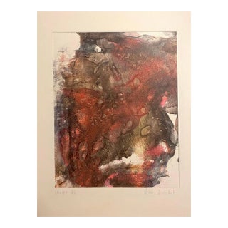 Peter Dischleit - Abstract Composition - Ink and Watercolor on Paper - 1973 For Sale