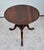 1960s WIlliamsburg Galleries Mahogany Table Vintage Petite Queen Anne Pie Crust Round For Sale - Image 5 of 13