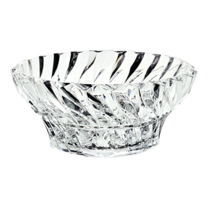 Mikasa “Rainier” 9-Inch Heavy Cut Crystal Swirl Centerpiece Bowl – Japan