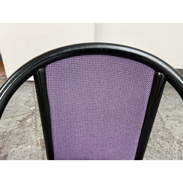 Textile U. S. Furniture Industries Art Nouveau Style Armchair, Late 20th Century For Sale - Image 7 of 12