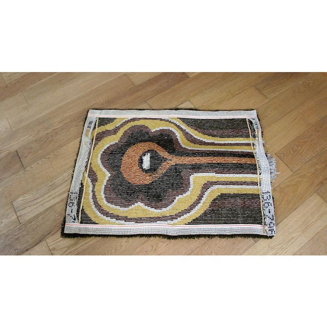 Textile Vintage Wool Rug or Wall Tapestry, 1970s For Sale - Image 7 of 8