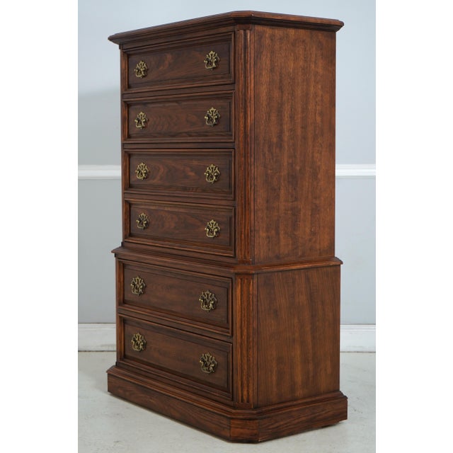 Age: C.1980 Details: Dovetailed Drawer Construction High Quality Construction Traditional Style Solid Brass Hardware...