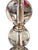 Late 20th Century Crystal Orb Table Lamp With Black Pleated Shade and Black Marble Base For Sale - Image 4 of 8