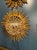 Vintage Italian carved and gilt-wood sunburst mirror. Very stunning in person and perfect for any elegant environment....
