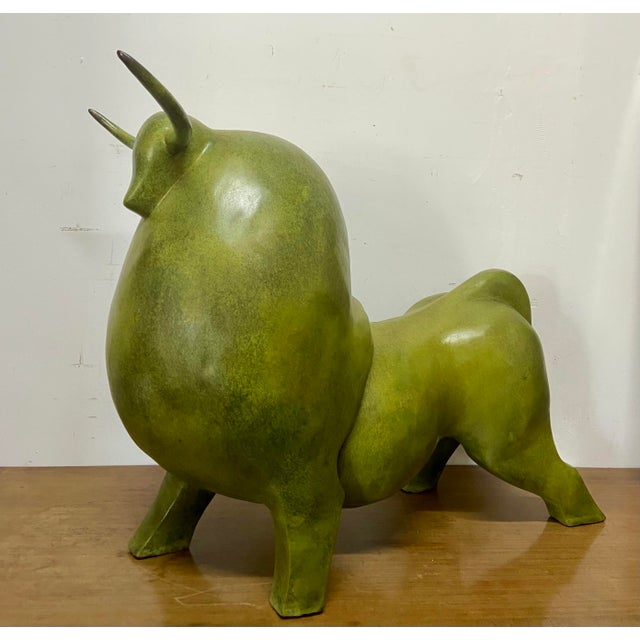 After Fernando Botero, Monumental Abstract Bull Sculpture, 1990s, Bronze For Sale - Image 9 of 9