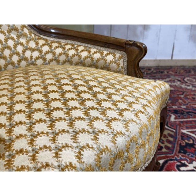 19th Century Napoleon III Walnut Armchair For Sale - Image 9 of 15