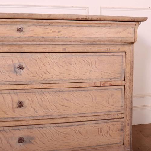 French Bleached Oak Commode For Sale - Image 3 of 13