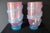 Large Pink and Iridescent Turquoise Murano Glass Vases by Gino Cenedese, 1980s, Set of 2 For Sale - Image 6 of 18