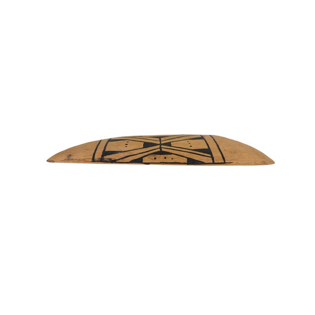 Vintage Mehinaku Tribe Spatula for Spreading Manioc Dough Xingu Brazil 15" W For Sale - Image 4 of 6