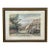 Vintage Framed European Market Street Scene Print by Henry Van Den Bogaard For Sale