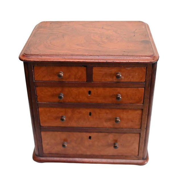 Antique Victorian Mahogany Chest of Drawers, 1880 For Sale - Image 3 of 4