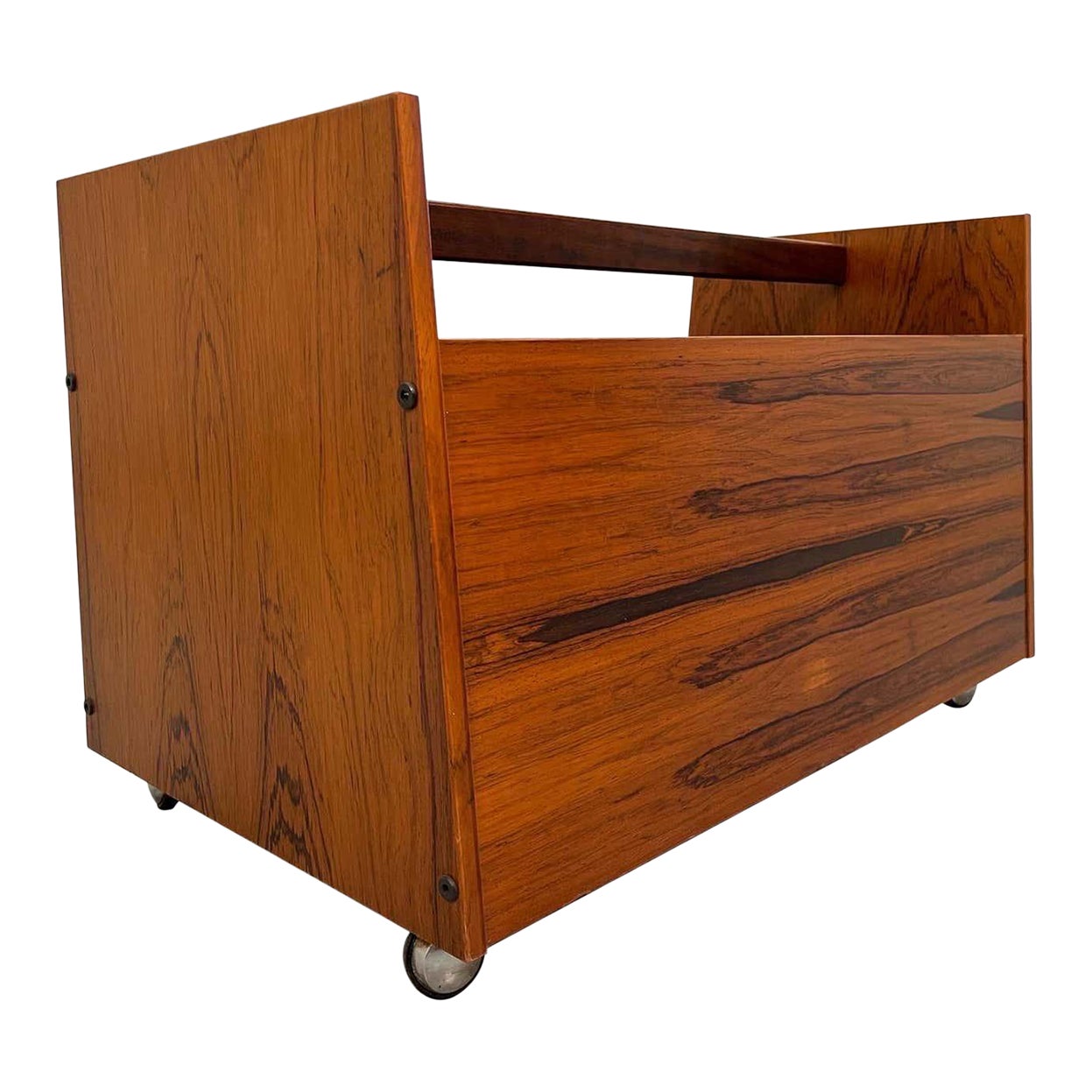 Mid-Century Brazilian Rosewood Magazine Rack by Bruksbo of Norway ...