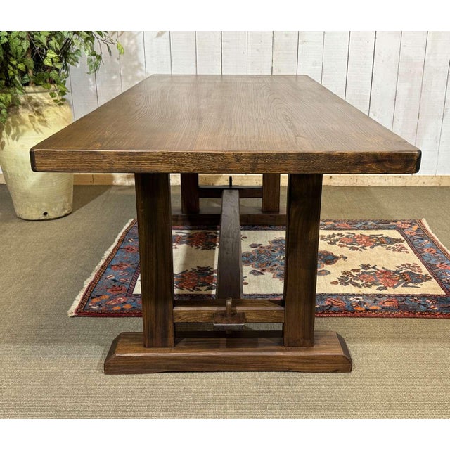 Elm Monastery Table, 1970s For Sale - Image 6 of 18