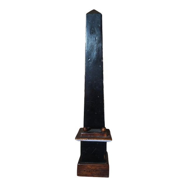 Vintage Wooden Obelisk, Am For Sale