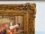 Vintage Signed Rooster and Chickens Oil Painting Farmyard Hen Scene, Gold Frame For Sale - Image 12 of 12