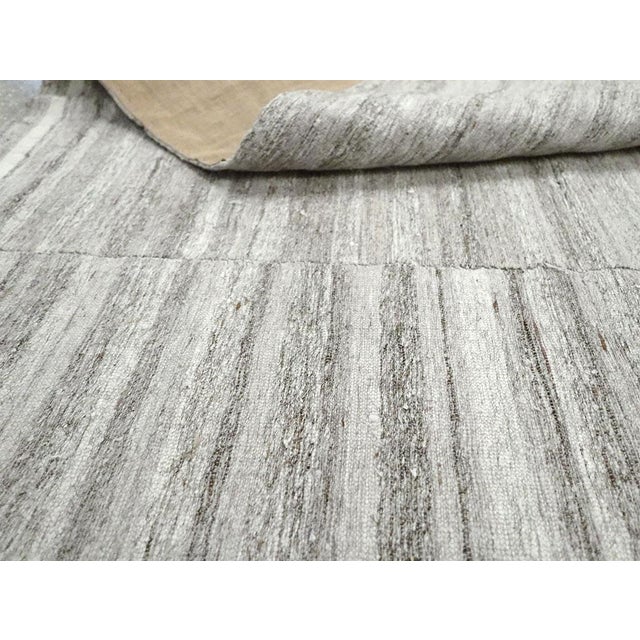 Galerie Shabab Collection Grey Mid-20th Century Handmade Turkish Flatweave Kilim Accent Rug For Sale - Image 10 of 10