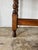 Brown Antique English Barley-Twist Side Table With Scalloped Top, C. 1900 For Sale - Image 8 of 9