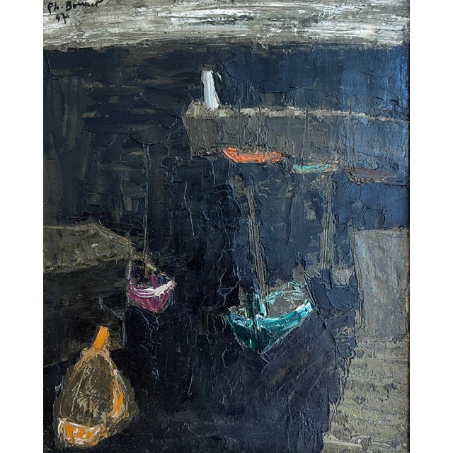 Philippe Bonnet, Port, 1957, Oil on Canvas, Framed For Sale - Image 10 of 10
