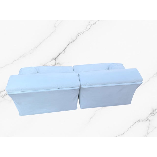 Cream Fiandra 2-Seater Sofa from Cassina, 1970s, Set of 2 For Sale - Image 11 of 14