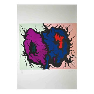 Luigi Boille, Composition, Screen Print, 1971 For Sale