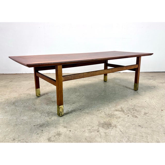 1970s Mid Century Modern Walnut Coffee Table by Jack Cartwright for Founders Furniture 1970’s For Sale - Image 5 of 12