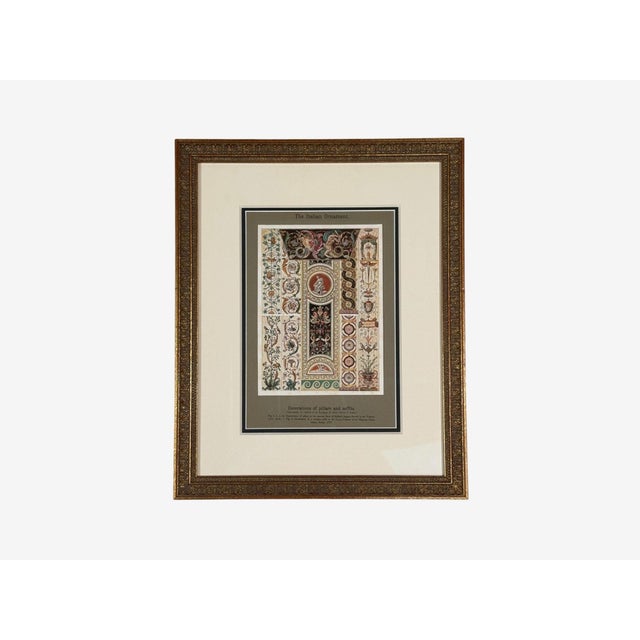 Antique Renaissance, Six Framed Antique Ornament Prints, 20th C. For Sale - Image 14 of 16