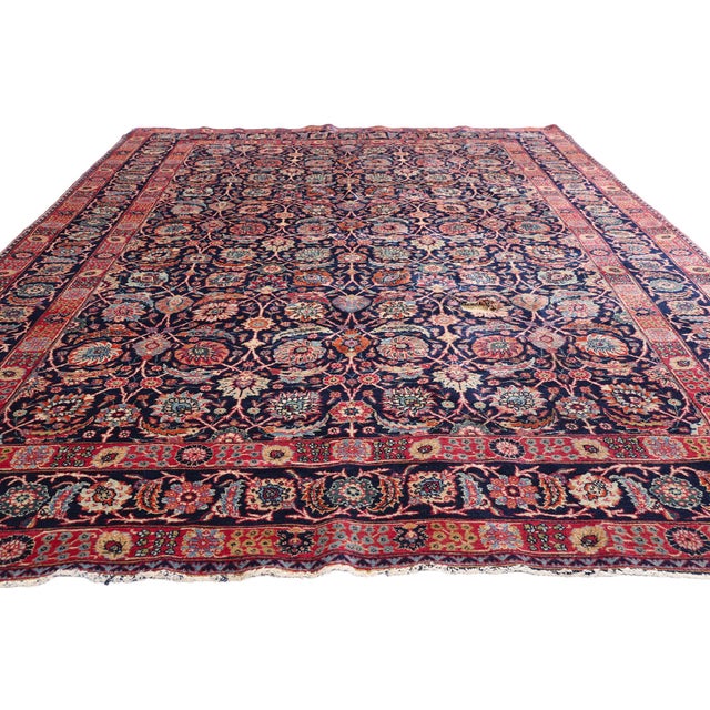 Victorian Late 19th Century Persian Tabriz Rug, 06'07 X 10'02 For Sale - Image 3 of 10