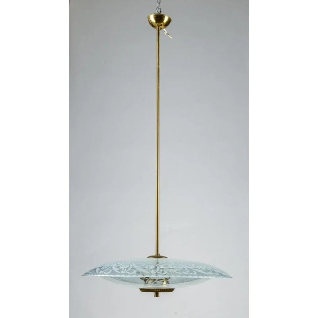 Art Deco Church Chandelier with Three Lights For Sale - Image 8 of 9