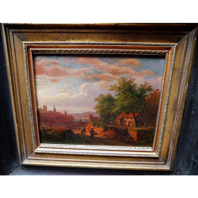 Realism River Landscape With Figures" Oil Painting by Barend Cornelis Koekkoek Sr. (1841) For Sale - Image 3 of 5