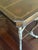 Vintage Egyptian Revival Leather Top Console Table Desk With Winged Woman Caryatid Sphinx Base For Sale - Image 9 of 11