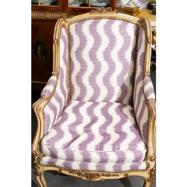 Pair of 19th Century French Bergere Chairs For Sale In West Palm - Image 6 of 8
