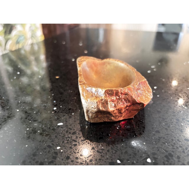 Metal French Brutalist Bronze Trinket Tray by Monique Gerber, 1970 For Sale - Image 7 of 9
