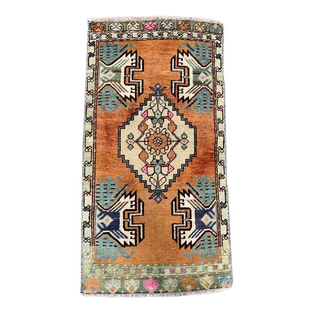 Turkish Yastik Rug 1'5" x 2'9" For Sale