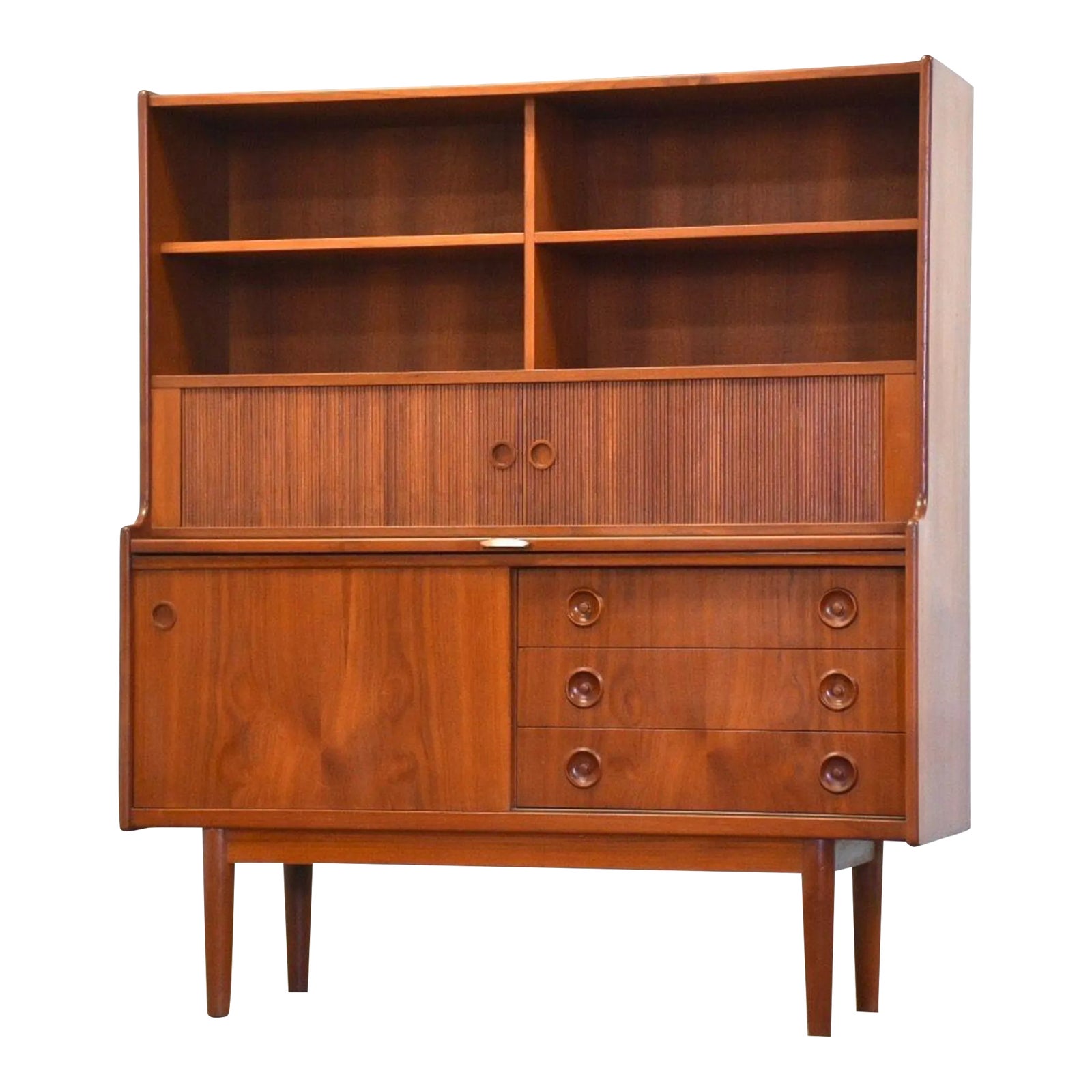 Johannes Sorth Danish Modern Teak Server Bar Credenza Chairish