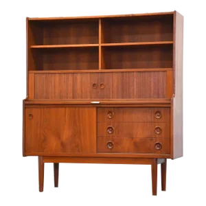 Johannes Sorth Danish Modern Teak Server Bar Credenza