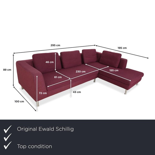 The Ewald Schillig Domino corner sofa combines modern design with inviting comfort. The elegant fabric upholstery in rich...
