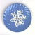 Eclectic Cornflower & Cream Vintage Wall Plate Curation - Group of 13 For Sale - Image 9 of 18