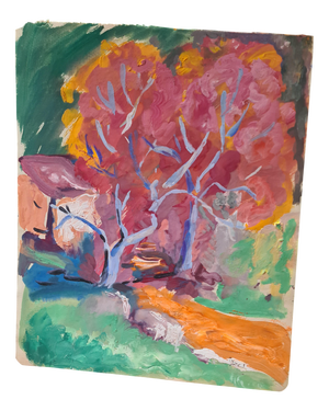 Gabrielle Ricard-Cordingley, Fauvist Landscape, Gouache on Paper, 1960s