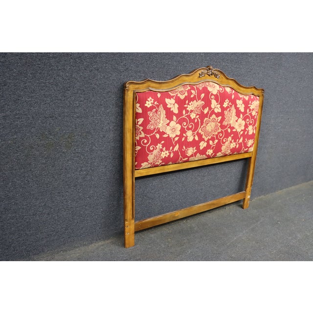French Country Cherry Queen Headboard For Sale - Image 4 of 9