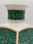 Late 20th Century Vintage Porcelain George Briard Faux Malachite Vase For Sale - Image 5 of 6