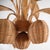 Large Palm Tree Rattan Chandelier For Sale - Image 5 of 18