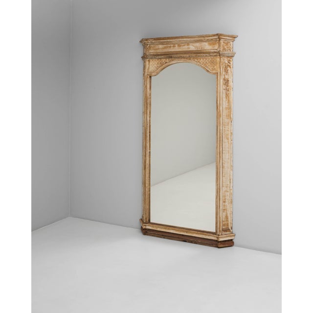 Gustavian (Swedish) 19th Century French Gustavian Floor Mirror with Canted Corners For Sale - Image 3 of 18
