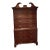 English Mahogany Bonnet Topped Chest on Chest For Sale