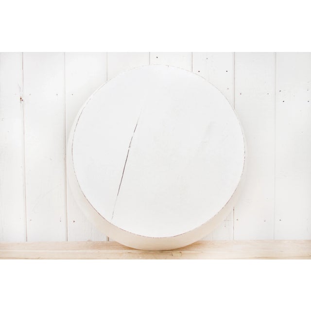 Grand Antique White Dough Bowl For Sale In Los Angeles - Image 6 of 8
