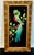 Mexican 1950s Vintage Mexican Folk Art Original Feather Bird Mixed Media Painting. For Sale - Image 3 of 10